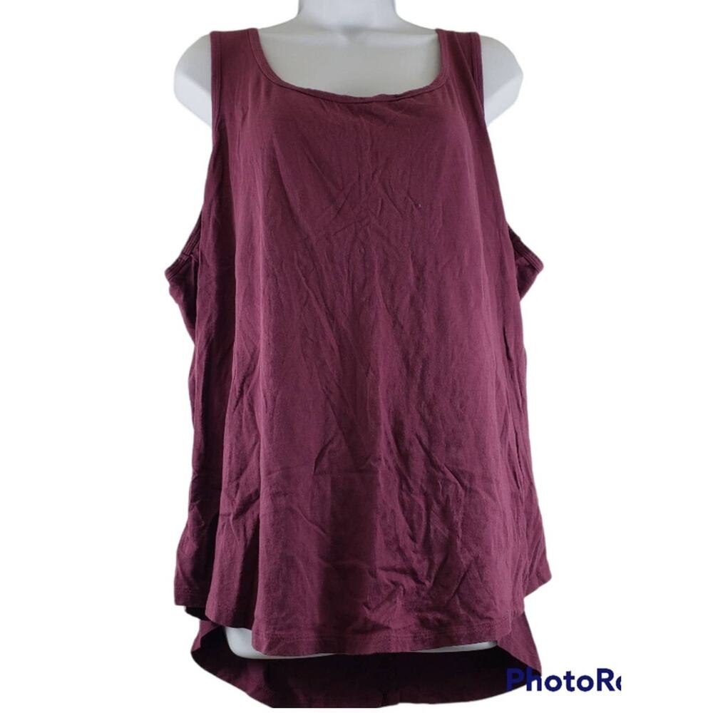 Torrid Burgundy/Maroon/Wine Wide Strap Tank Top Size 3/3x